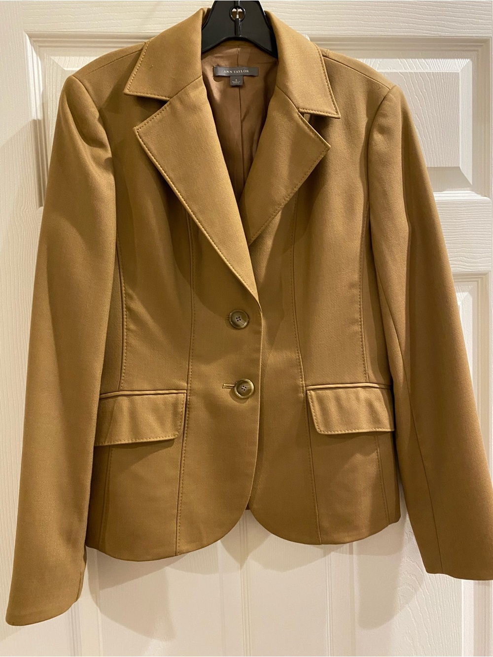 Ann Taylor Camel Brown Tailored Blazer